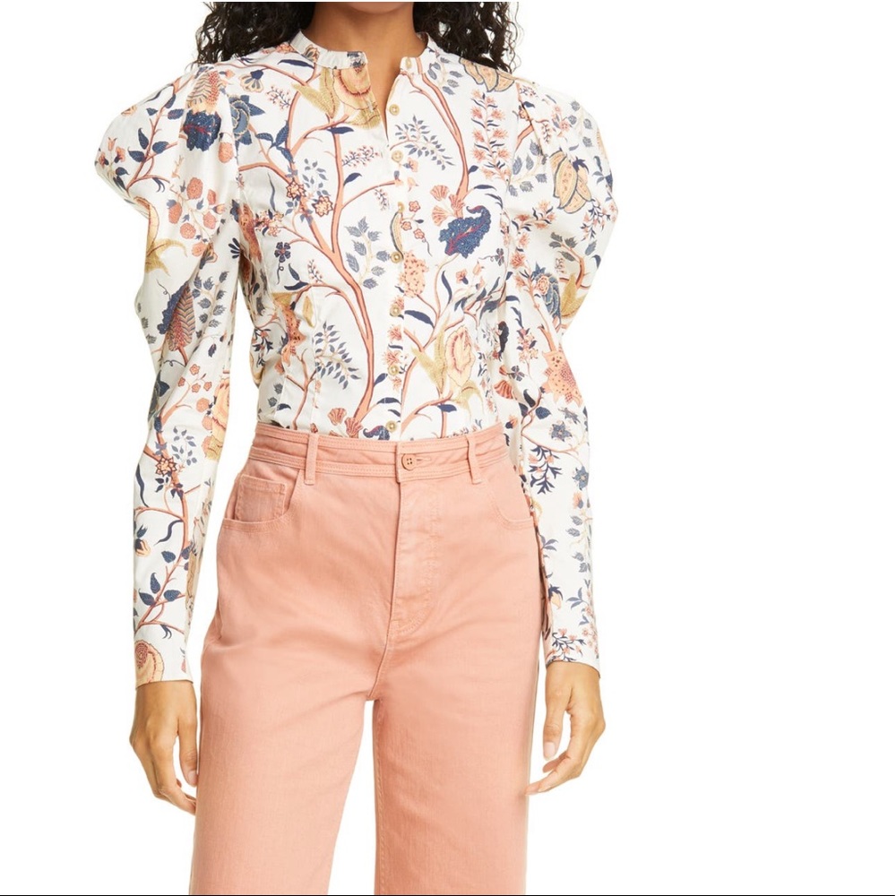Ulla Johnson Harriet Floral Cotton Top 8